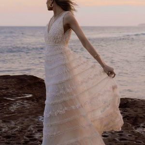 Needle & Thread Eve Cami Sequin Gown - Bridal / Prom Boho Dress - Size 8